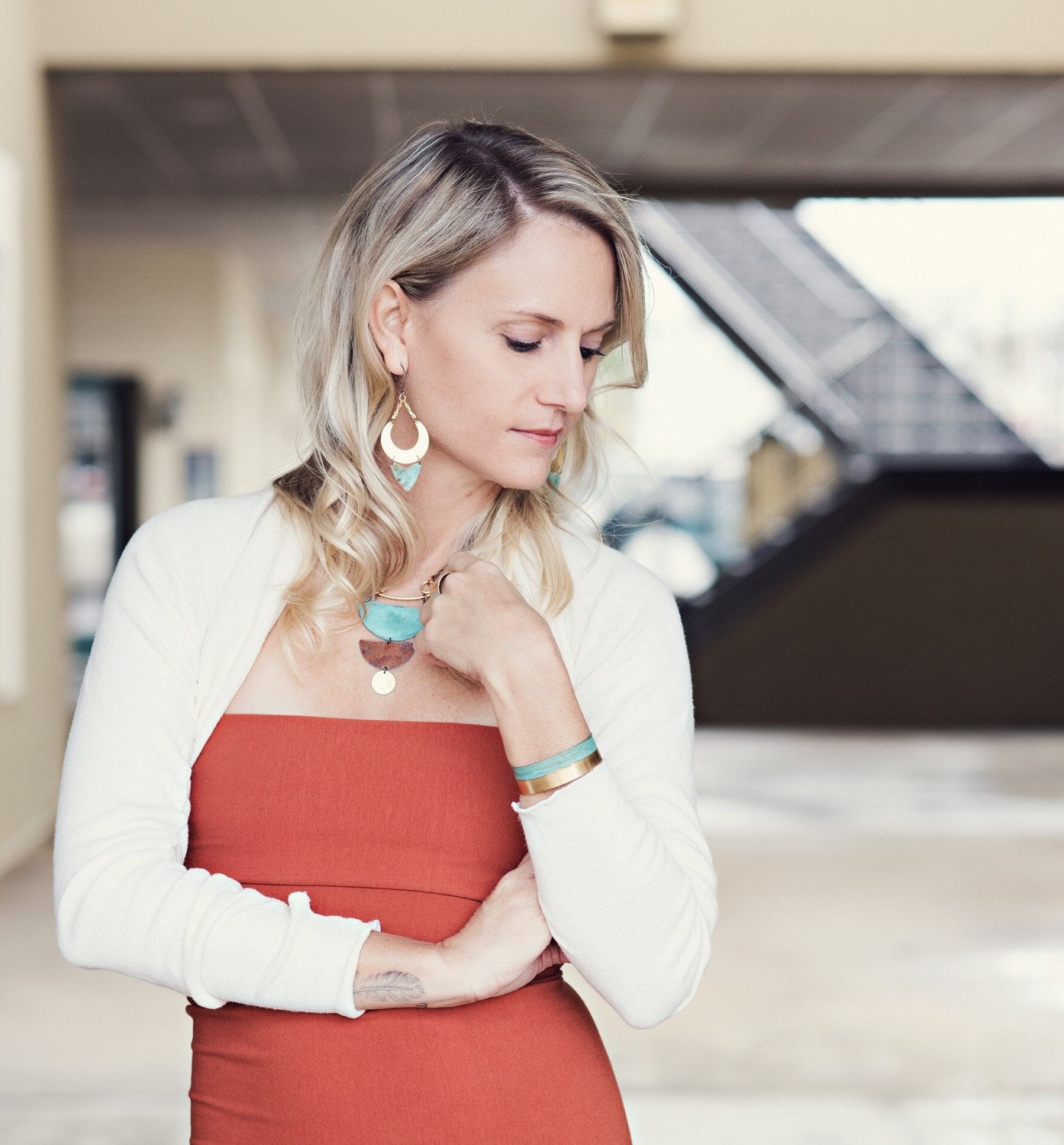 Crescent and Arrows Earrings