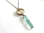 Crystal & Ring Necklace #N1806