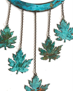 Verdigris Leaf Mobile