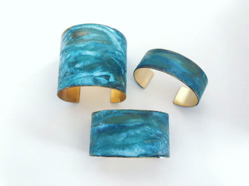 Sky Patina 1/2" Cuff - B1904