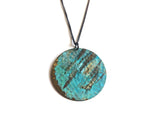 Lido Patina Textured Circle Necklace