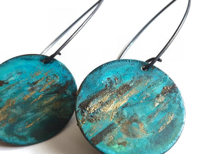 Lido Patina Circle Dangle Earrings