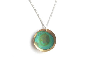 Verdigris Domed Necklace