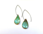 Verdigris Reverse Domed Earrings