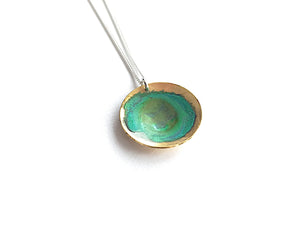 Verdigris Domed Necklace