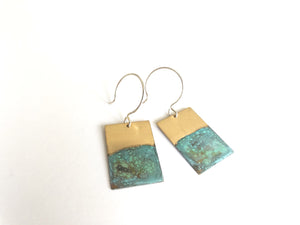 Rising Tide Small Rectangle Earrings E1941