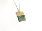 Rising Tide Small Rectangle Necklace N1926