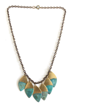 Little Rising Tide Leaf Necklace N2002