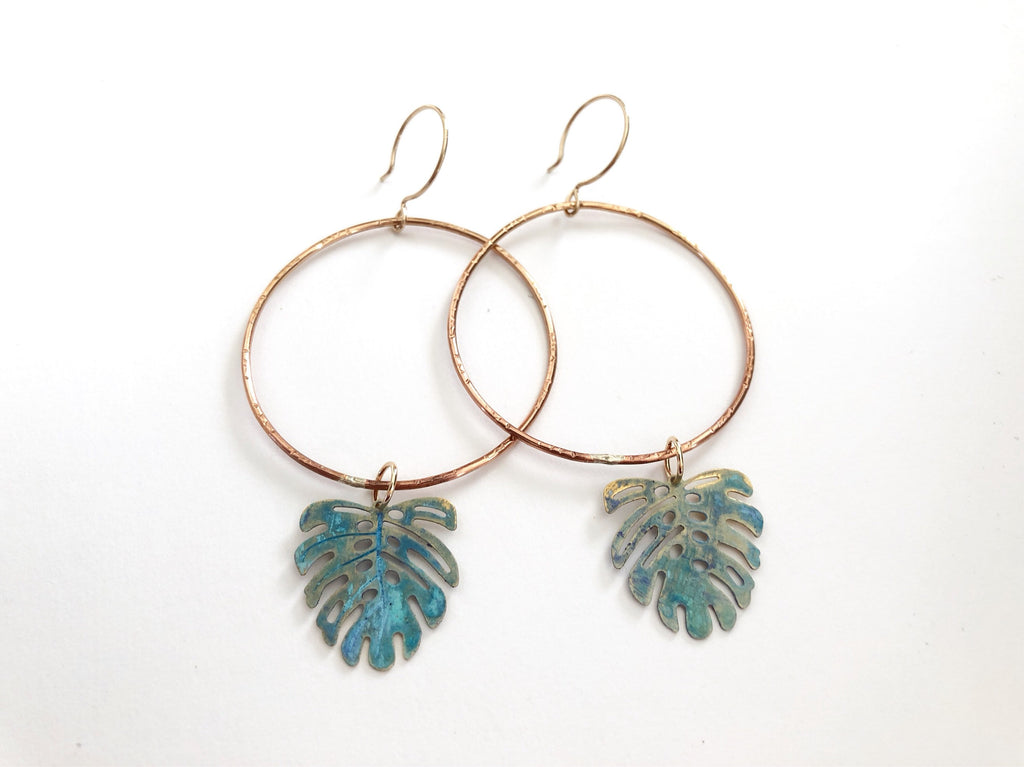Jungle Gardens Hoop Earrings E2009