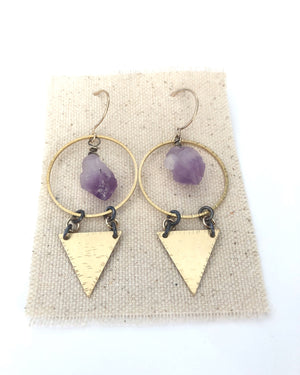 Tornado Alley Amethyst Earrings