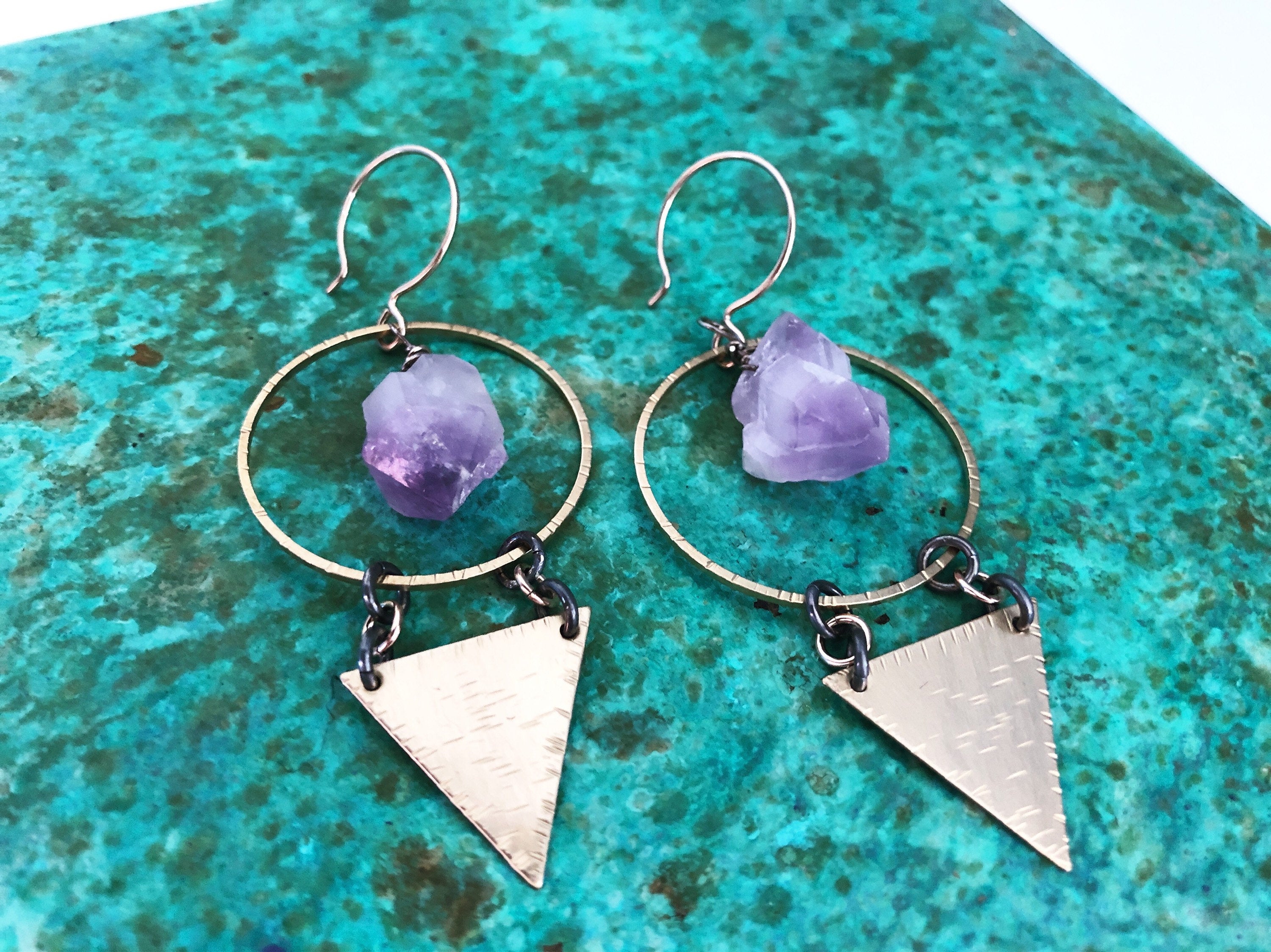 Tornado Alley Amethyst Earrings